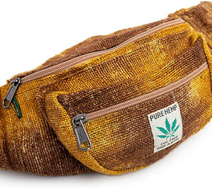 Freakmandu Eco Friendly Tie Die Fanny Pack: Fall Magic - Hemp the NON POT