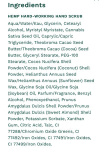 Hard Working Hand Scrub - Hemp the NON POT